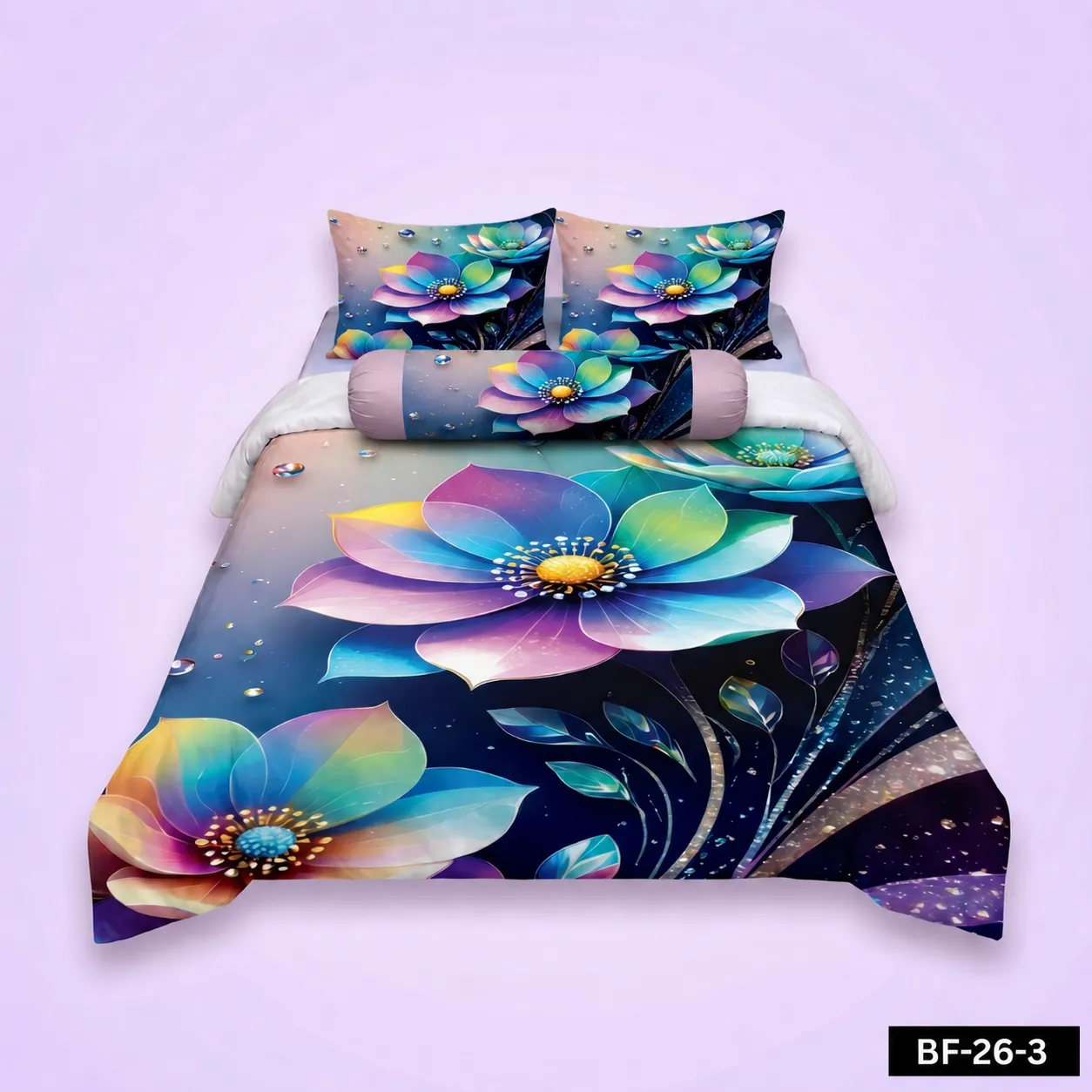 Premium Bonafide 100% France Cotton Ready-Made Bedsheet Set – 4pcs