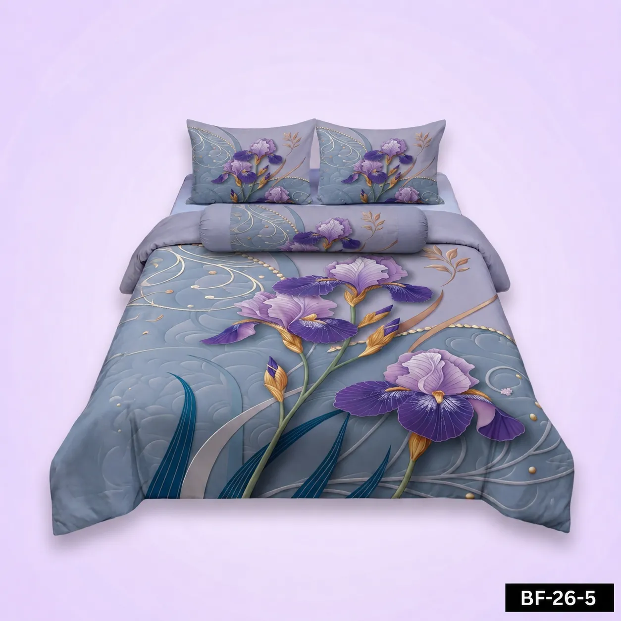 Premium Bonafide 100% France Cotton Ready-Made Bedsheet Set – 4pcs