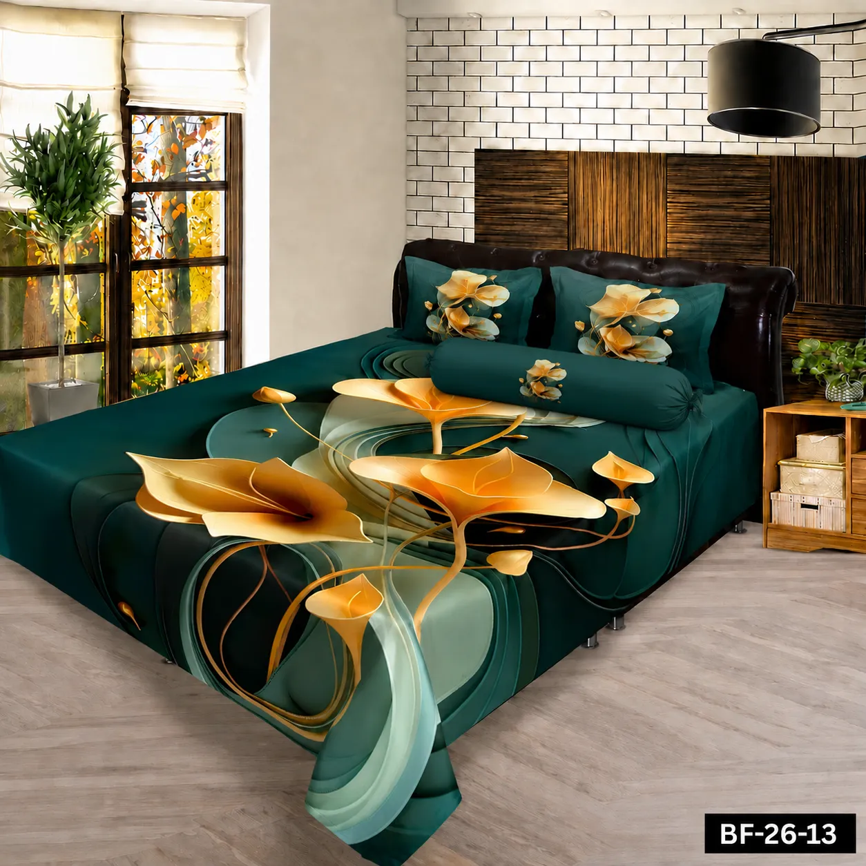 Premium Bonafide 100% France Cotton Ready-Made Bedsheet Set – 4pcs