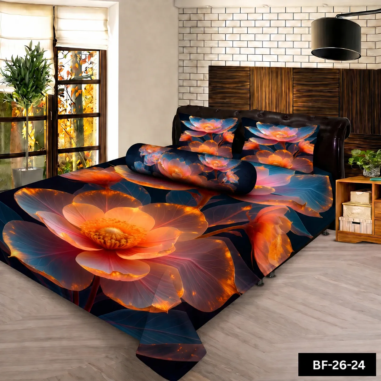 Premium Bonafide 100% France Cotton Ready-Made Bedsheet Set – 4pcs