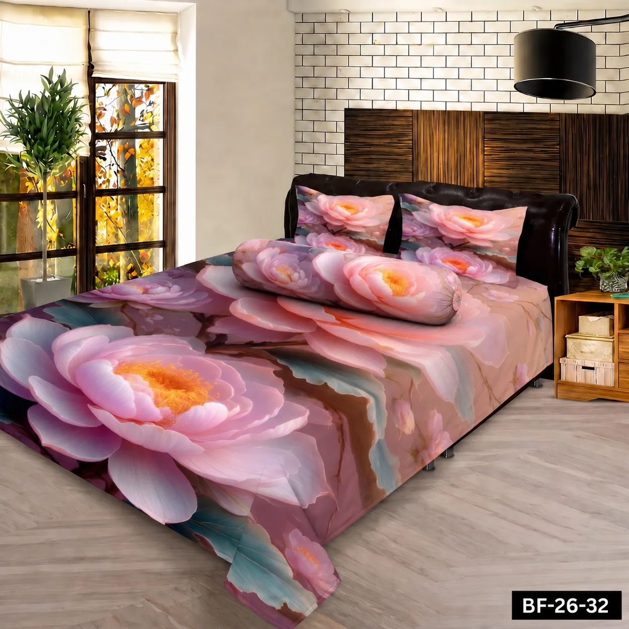 Premium Bonafide 100% France Cotton Ready-Made Bedsheet Set – 4pcs