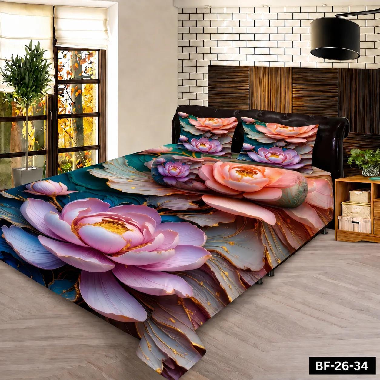 Premium Bonafide 100% France Cotton Ready-Made Bedsheet Set – 4pcs